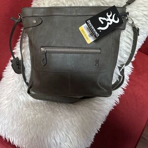 Browning Gray Concealed Carry crossbody handbag.